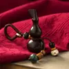 Llavero colgante de calabaza de sándalo, cadena para coche, anillo, personalizado, creativo, portátil, literario, para jugar, adornos para hombres y mujeres