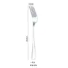 Conjunto de Talheres de Aço Inoxidável para Amazon Transfronteiriço, Garfo e Colher 1010, Conjunto de Facas de Bife Estilo Ocidental