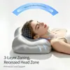 Almohada para dormir adecuada para personas que duermen de lado y boca arriba, belleza y protección del cuello, no se deforma fácilmente, almohada de espuma viscoelástica, no presiona la cara