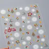 Pegatinas para Uñas de Atmósfera Navideña Color Crema Vintage Ts-3865 Infantil Dopamina Dibujos Animados Serie Navideña