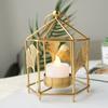 Decorações para jantar à luz de velas em casa pequenos enfeites Candelabro nórdico transfronteiriço Candelabro hexagonal de aromaterapia portátil
