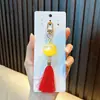Chaveiro Lanterna Estilo Chinês Acrílico com Borla Pequeno Pingente de Bolsa Decoração de Carro Presente Atacado