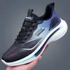 Sapatos Masculinos Primavera e Verão Malha Respirável Sapatos Casuais Tênis Ultraleve Solado Macio Antiderrapante Absorção de Choque Tênis de Corrida para Estudante
