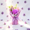 Dia do Professor, Dia da Mulher, Mini Buquê, Dia da Deusa, Caixa de Presente com Flores de Sabão de Rosa, Lembrancinha de Casamento
