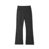 Calça Masculina Cropped Wide-Leg Estilo Americano com Plus Velvet para Primavera/Outono, Calça Preta Fluida Emagrecedora, Reto de Alta Qualidade Casual