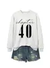 Capítulo 40 Amazon eBay Loja Independente Casual Confortável Feminino Outono Inverno Gola Redonda Manga Longa Moletom Camisa Base