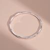 Pulsera de plata de ley 999 de bambú, de plata pura, brillante, sólida, de moda, nicho, pulsera de plata simple, nueva pulsera para novia