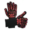 Luvas de proteção anti-escaldante, resistentes a altas temperaturas, retardantes de chamas, pretas, para churrasco, cozinha, luvas de silicone para forno e micro-ondas
