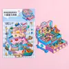 Pegatinas de Paisaje Estéreo 3D, Pegatinas de Escena Miniatura Apiladas, Pegatinas DIY de Casa Estéreo Visual para Alivio del Estrés, Regalo