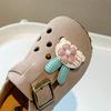 Zapatos de Cuero Pequeños de Moda Transpirables para Niñas 2025 Verano Nuevos de Moda Infantil Suela Suave Versátiles Zapatos Individuales de Cuero para Bebé