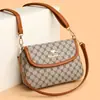 Bolsa Pequeña para Mujer 2025 Verano Nueva Caliente Versátil Bolso Cruzado Bolso de Hombro Estampado para Mujeres de Mediana Edad y Mayores Superficie Suave Bolso para Madres Bolso de Mujer
