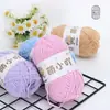 Xuefei Fio Fofo Pequeno Fio Único Chenille Tricô à Mão DIY Crochê Boneca Fio Fofo Pequeno Fio de Tira de Gelo