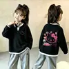 Nueva Ropa de Primavera y Otoño para Niñas Elegante Camiseta de Punto Waffle de Manga Larga Falsa de Dos Piezas para Bebés Capa Base Casual Moderna