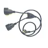 Cable de Extensión Europeo de Dos Tomas Best-Seller Transfronterizo, Cable de Extensión Europeo Impermeable para Exteriores, Cable de Extensión Gs de Dos Tomas