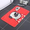 Felpudo de Dibujos Animados para Puerta de Casa Grueso de Terciopelo de Cordero que No Suelta Pelo Manta para Mesita de Noche de Dormitorio Alfombrilla Antideslizante Absorbente para Pies de Baño