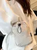 2025 Nuevo Estilo Japonés Otoño Bolsa para Teléfono con Cordón Simple Moda Viajero Exterior Casual Cruzada Bolso para Mujer