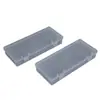 Caja rectangular de plástico transparente de 15.5 caja de embalaje para pincel de boceto portátil papelería herramienta de maquillaje caja para herramientas de ferretería caja para aparejos de pesca