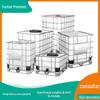Novo Barril de Meia Tonelada 1000L Barril Quadrado de Plástico Contêiner de 1,5 Toneladas Barril IBC Barril de Tonelada Barril Quadrado Químico Barril de Fermentação de Boca Larga