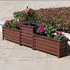 Frete Grátis Liga de Alumínio Caixa de Flores Vaso de Flores para Varanda Externa Caixa Retangular para Plantio Calha para Flores Vaso para Plantas Verdes Jardim Doméstico