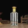 Garrafa de Vidro Transparente Espessada para Bebidas Alcoólicas Atacado Pacote 0,5kg 500ml Garrafa Selada para Bebidas Alcoólicas Caseiras Garrafa de Vinho com Bolhas