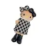 Muñeco de Peluche Colgante de Gatito de Piernas Largas Ropa de Bebé Muñeca Kt Accesorios de Muñeca Hija Falda sin Mangas de Perla de Gatito para Mujer