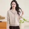 Colección Otoño/Invierno 2026 transfronteriza: suéter tejido elegante y casual de corte holgado con mangas largas, perfecto para mamás