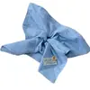 Goma para el pelo fresca de cuadros azules con colores contrastantes, Lazo para moño estilo perezoso, Nuevo accesorio para el pelo de primavera y verano