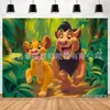 Directo de fábrica El Rey León Simba Mufasana Nuevo Arreglo de Fiesta Cumpleaños Cálido Foto Infantil