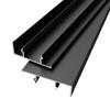Con base de aleación de aluminio zócalo muy estrecho ultrafino a presión aluminio al por mayor minimalista metal cepillado línea de pie