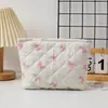 Bolsa de Cosméticos de Viaje Portátil con Lazo Simple Grande Capacidad Ins de Aspecto Elegante Neceser Bolsa de Cosméticos para Dama