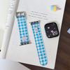 Correa de reloj de TPU a cuadros de dibujos animados adecuada para Apple Iwatch11 Generación 10/987Ultrase