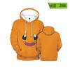 Sudadera con capucha de Pokémon de Amazon, con impresión 3D a color, para hombres, mujeres y niños.