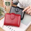 Yamashi mayoreo Nuevo Moda Mujer cuero encerado al aceite Corea lindo personalidad Mini tarjetero billetera corta para mujer