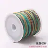 Rolo Pequeno de Fio de Jade Tingido em Degradê para Tecelagem Manual, Pulseira Multicolorida, Cordão para Pingente de Joia, Colar DIY, Fio Durável