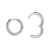 Aretes de Anillo de Acero de Titanio Médico para Mujer Hebilla de Oreja de Aleación de Titanio Agujeros en las Orejas Hombres Dormir Sin Molestias Clavo de Cartílago Auricular Joyería para Orejas