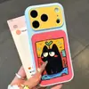 Adecuado para Apple, Se Transforma Instantáneamente en Funda de Teléfono iPhone Minimalista Estilo Piel de Gatito Graffiti 18Promax, Personalización de Carcasa de Corning Dura y Blanda
