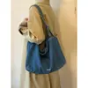 Bolso Hobo de Mezclilla Perezoso Estilo Coreano para Mujer, Nuevo Bolso de Hombro Casual de Gran Capacidad, Bolso Tote Simple y Versátil