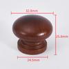 Lujo Ligero Loto Madera Manija de Puerta de Gabinete Manija Redonda de Cajón Madera Un Agujero Hongo Manija Redonda Madera Muebles Manija Pequeña