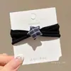 Faixa de cabelo de elástico infantil para menina, anel de cabelo elástico alto, acessórios de cabelo para meninas, não machuca o cabelo, corda de cabelo fofa, adorno de cabeça
