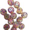 10MM-22MM contas de bola de resina para furar cor de mola AB diamante cor mista contas de bola para furar Contas Grossas