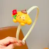 Diadema Infantil para Niñas, Accesorio para el Cabello de Dibujos Animados Kuromi, Diadema de Corona Alta, No Aprieta, Diadema Dentada, Personalizable