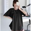 [Personalizado] Ropa de Fitness Talla Grande Deportes Secado Rápido Camiseta de Manga Corta Holgada Talla Grande Top para Correr Yoga Mujer Verano