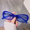 Gafas de sol Wang Jiaer del mismo estilo, gafas de sol ovaladas con hebilla personalizada, nuevas gafas de estilo coreano 2022 de hip hop para celebridades de internet, moda