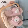 Nuevas Zapatillas de Tela con Lunares del Gato KT 2026 para Mujer, Suela Suave, Antideslizantes, Silenciosas, Cómodas, Adecuadas para Todas las Estaciones, Zapatos de Piso Planos