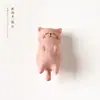 Madeira de Faia Deitado Cão Divertido Animal Casal Chaveiro Acessórios Versátil DIY Caseiro Gato Budista Corrente de Celular Atacado