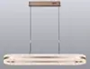 Lámpara de techo lineal minimalista para mesa de isla, comedor, luz simple de lujo italiano de diseñador, sala de té, mesa de bar, mesa de comedor