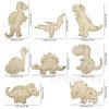 Ocho Dinosaurios de Madera DIY Manualidades Decorativas Paquete Mixto de 8 Dinosaurios