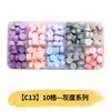 Perlas de cera octogonales, 100 estilos en compartimentos separados, perlas de cera para sellos de cera, empaque de caja de color mixto, venta al por mayor