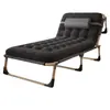 Cama de solteiro dobrável para uso doméstico, poltrona reclinável multifuncional portátil, cama simples para cochilo no escritório, cama simples de acampamento para adultos