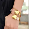 Collar Pulsera Colgante Múltiple Flor de Resina Textura Acero Inoxidable Corazón Sol Doble Cara Personalizado Moda Joyería para Mujer